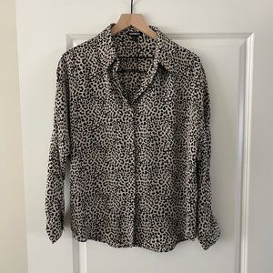 Cheetah print blouse